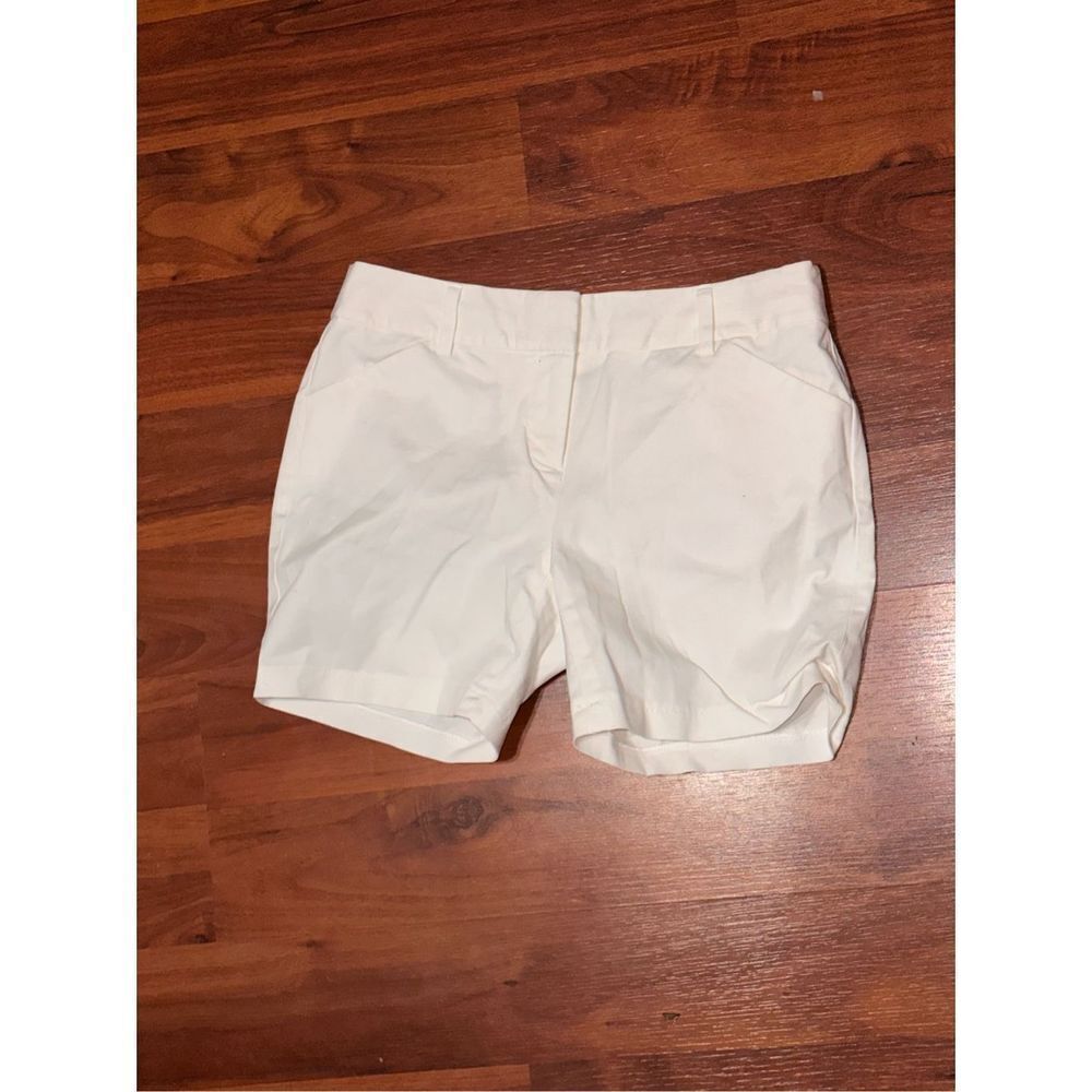 Victoria's Secret White Tailored Jean Shorts